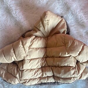 Kids Tan Puffer Jacket